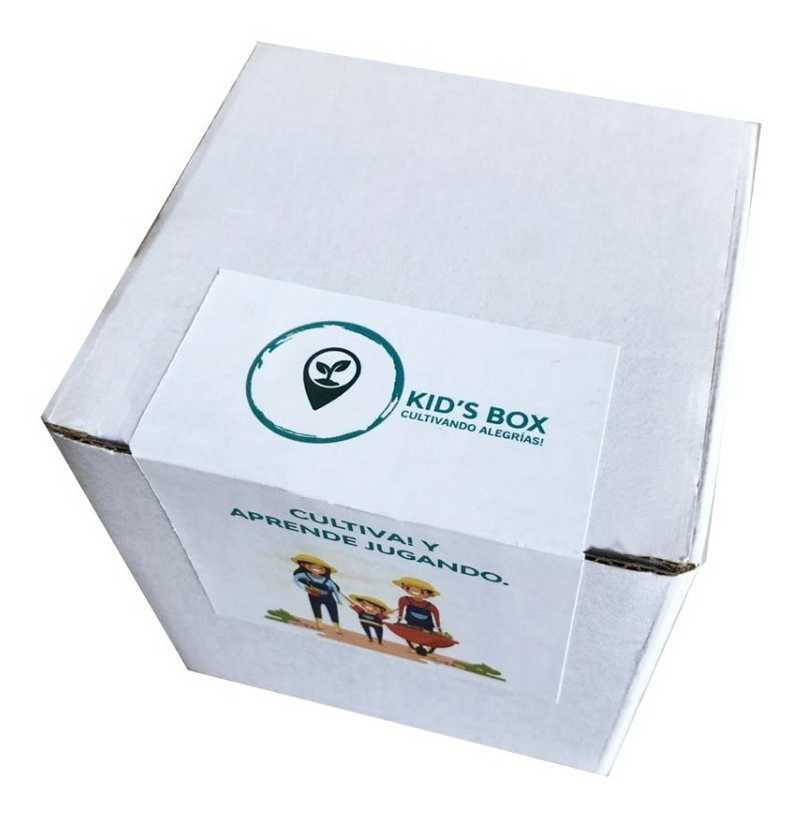 Kid Box - Dia Del Niño - Huerta - Kit De Cultivo - Biodegrad